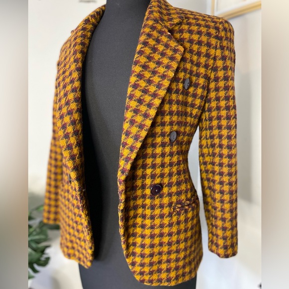 Vintage tweed houndstooth Blazer - Picture 3 of 3
